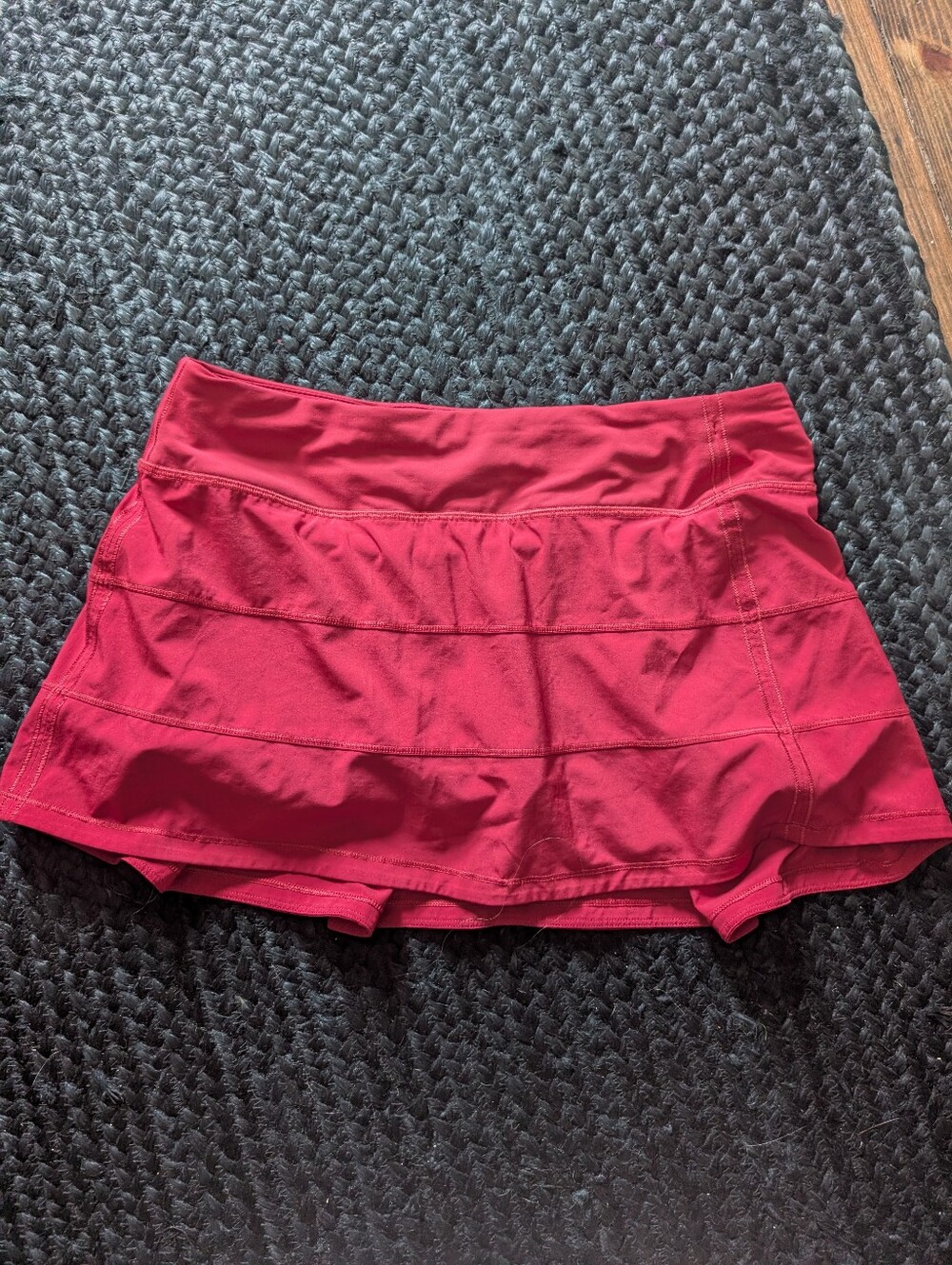 Lululemon Red Pace Rival Skirt